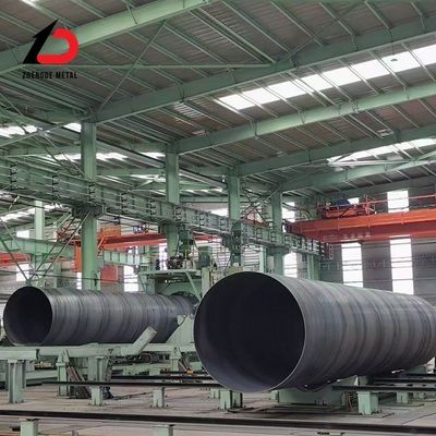 Grote diameter spiraalgeweld staalpijp Diameter 500mm-2000mm koolstofstaalgeweldpijp
