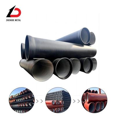 Op maat gemaakte 8 inch grote diameter coating K7 K9 klasse ductiel gietijzeren buis 800mm ductiel gietijzeren buis 300mm prijzen per ton te koop