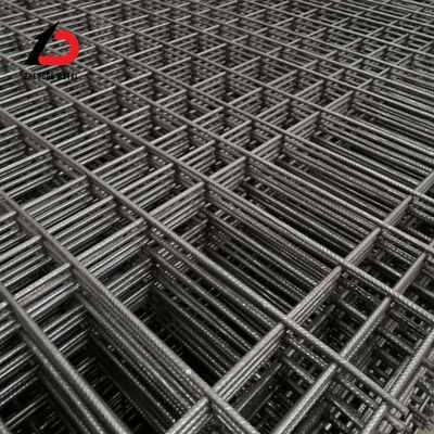 Fabriek aanpassing staal geribbelde staaf gelast gaas beton staal versterking rebar gaas
